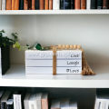 3 Pieces White Coffee Table Fake Book Decor
